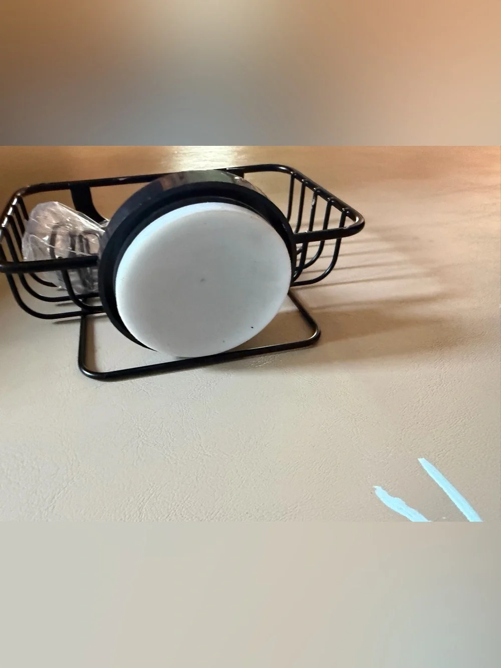 Leverloc Black Suction Shower Soap Dish